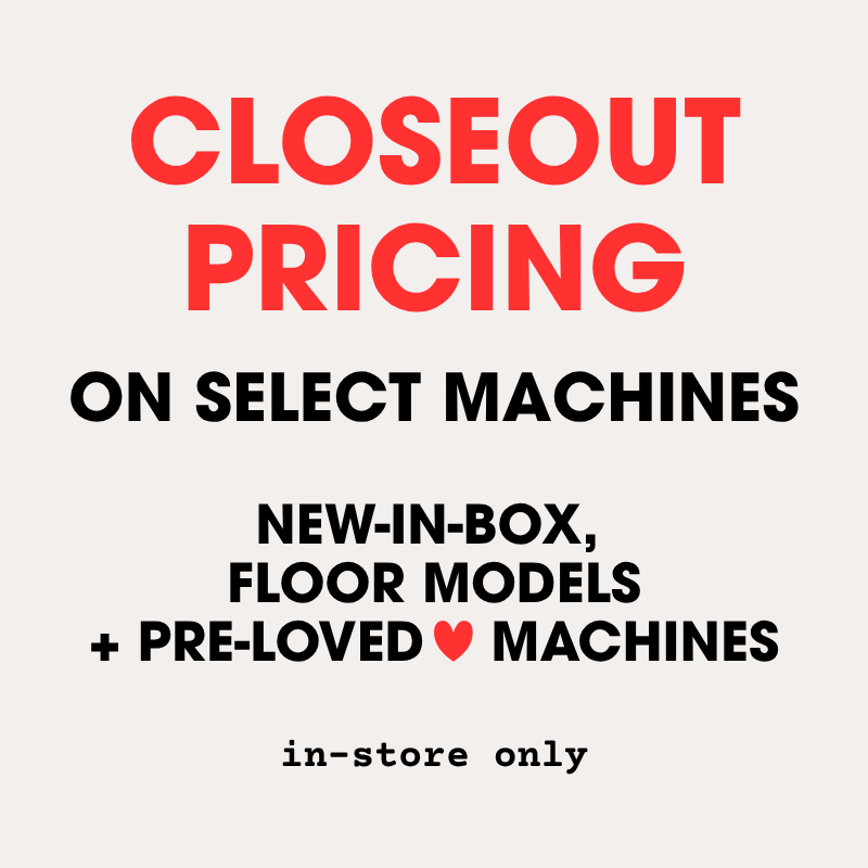 Janome Closeout SALE: Select Machines, Big Savings!