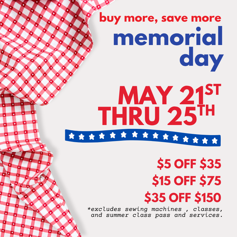 Memorial Day Sale