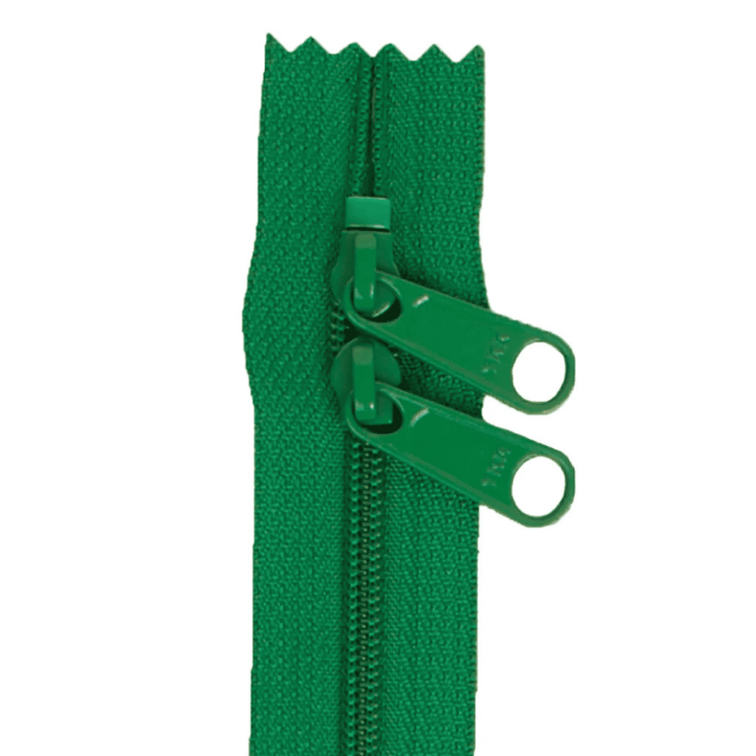 Handbag Zipper - 30" Double Slide - Jewel Green