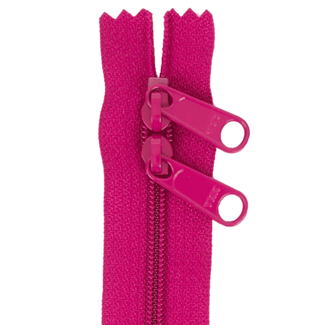 Handbag Zipper - 30" Double Slide - Crazy Plum