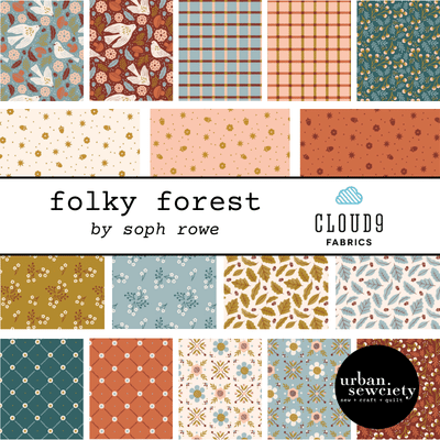 Folky Forest 5" Charm Pack