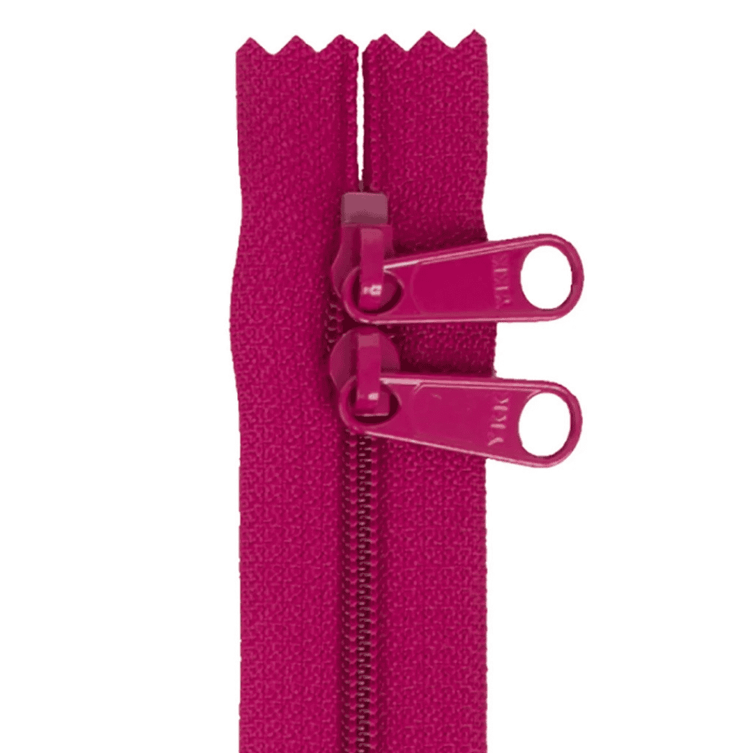 Handbag Zipper - 30" Double-Slide - Wild Plum