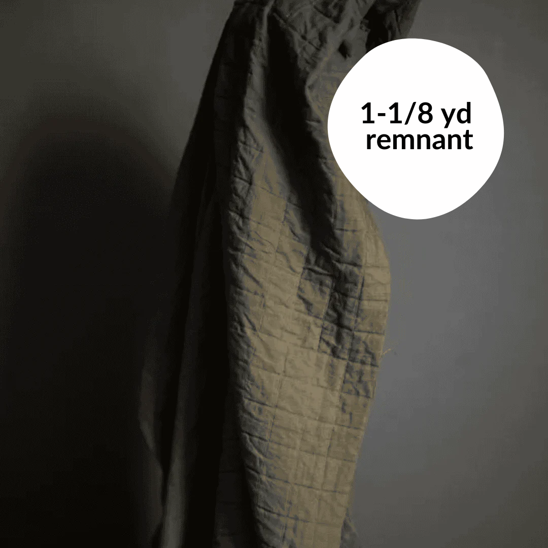 Remnant - 1-1/8 yd - Jacquard Square Cotton - Hardy Falls