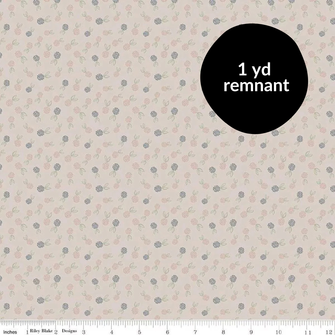 Remnant - 1 yd - Honey Locust - Berries - Linen