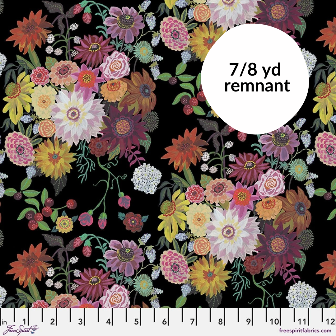 Remnant - 7/8 yd - Pastoral Symphony - The Night Bouquet - Nocturne