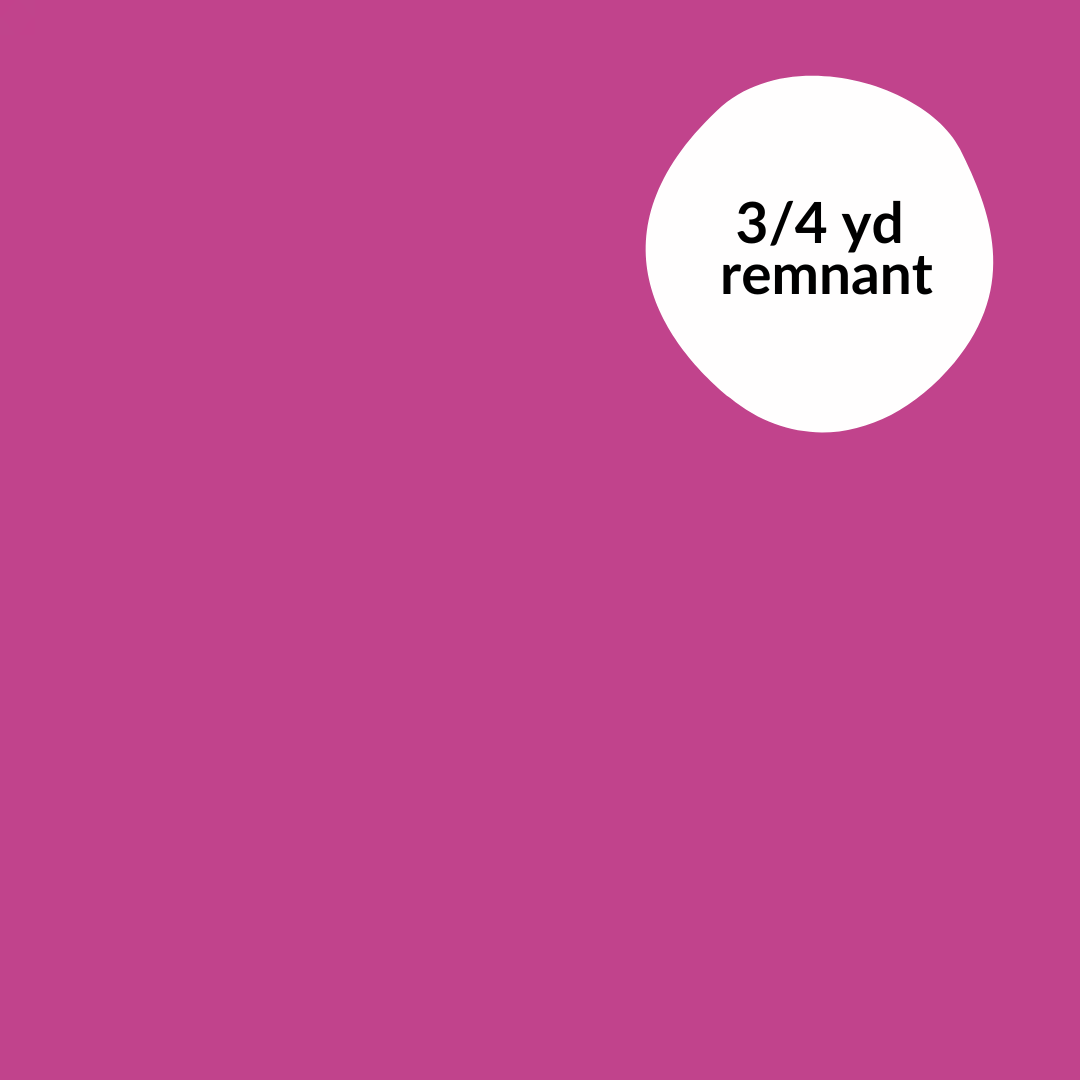 Remnant - 3/4 yd - Solid Jersey Knit - Very Berry
