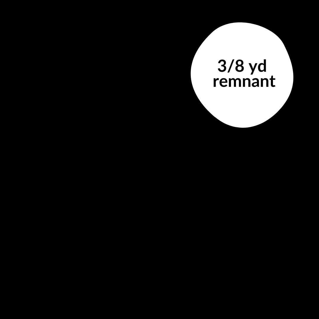 Remnant - 3/8 yd - Confetti Cotton Solid - Pitch Black