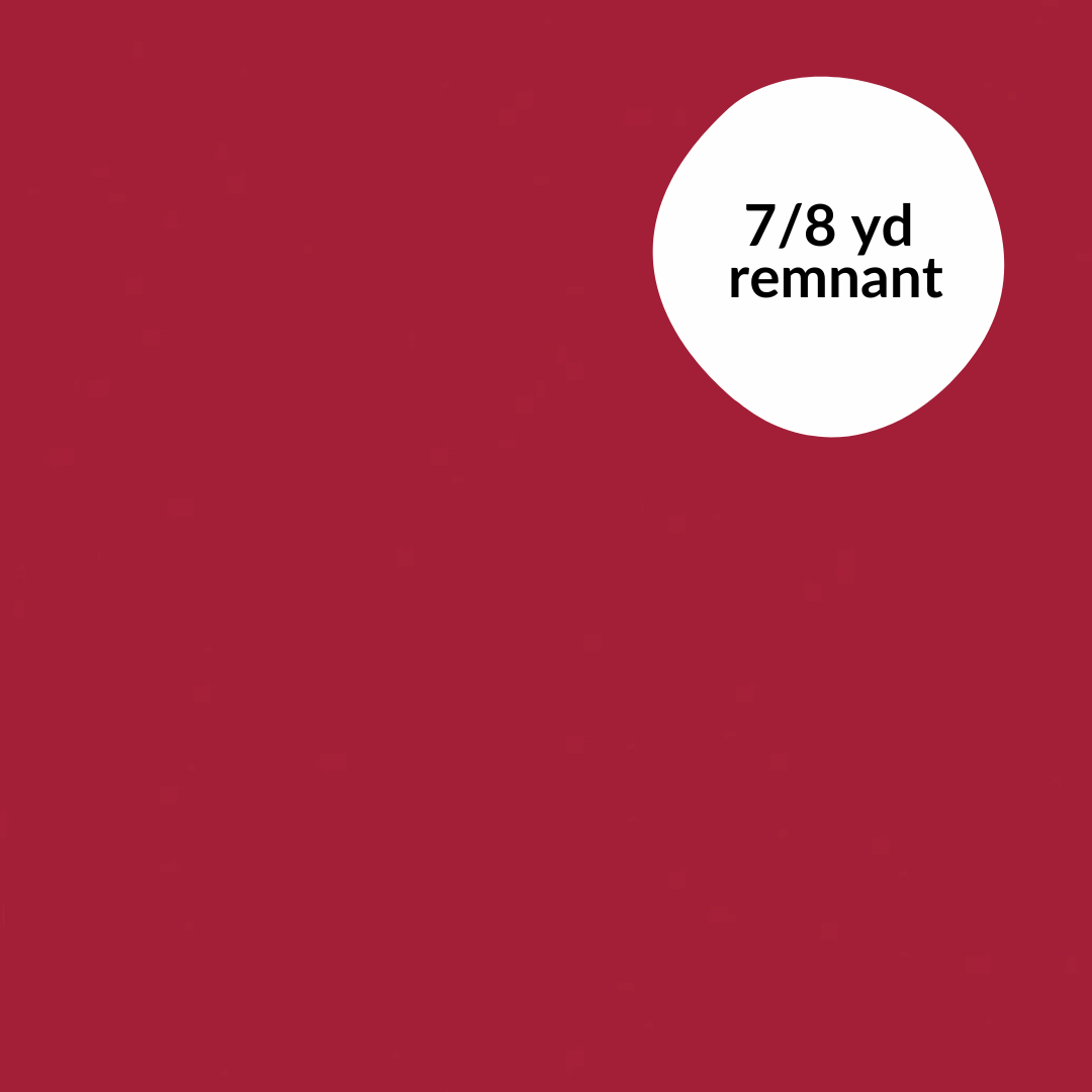 Remnant - 7/8 yd - Confetti Cotton Solid - Barn Red