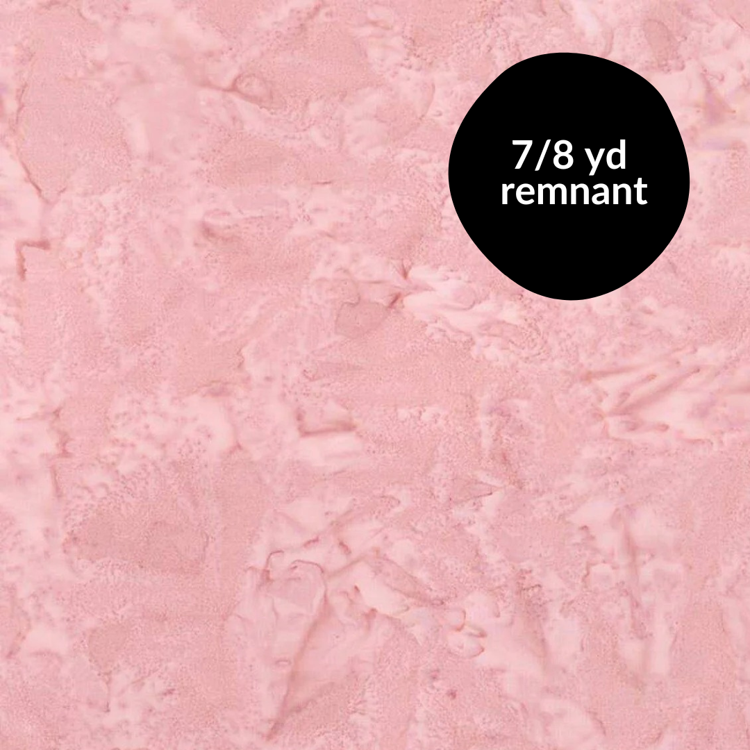 Remnant - 7/8 yd - Batiks Hand-Dyes - Soft Satin