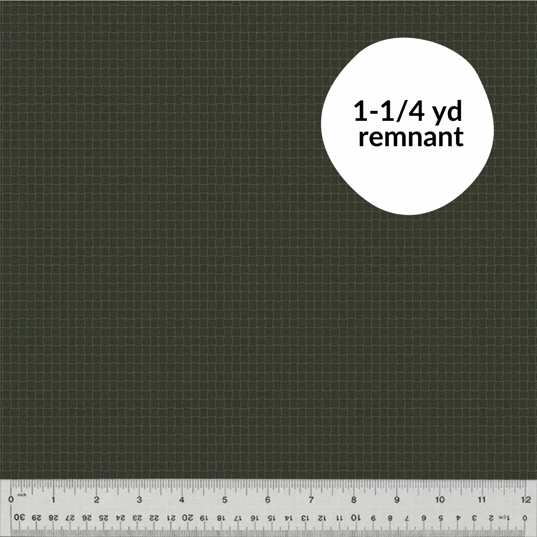 Remnant - 1-1/4 yd - Nature Study 2.0 - Rattan - Black Walnut