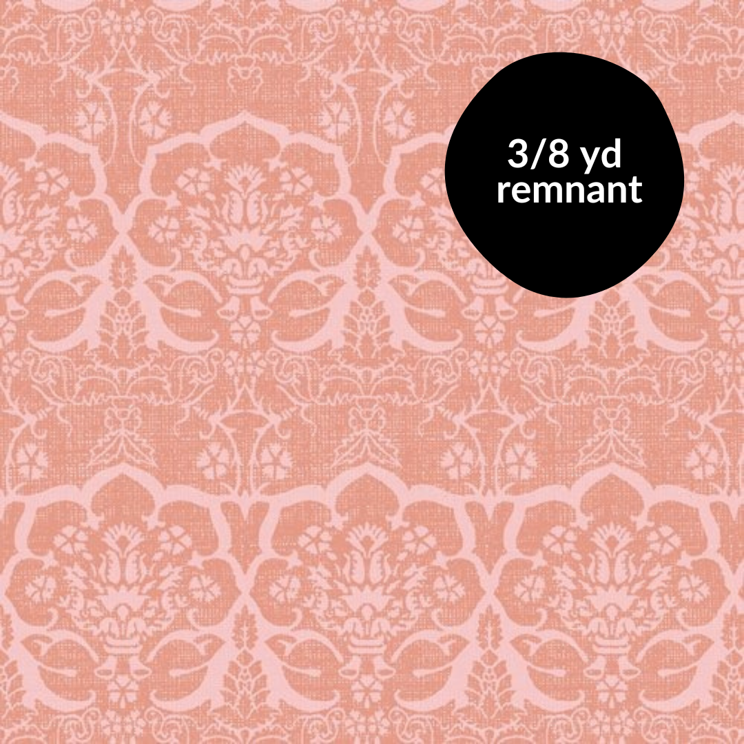 Remnant - 3/8 yd - Florence - Damasco - Rosaceo