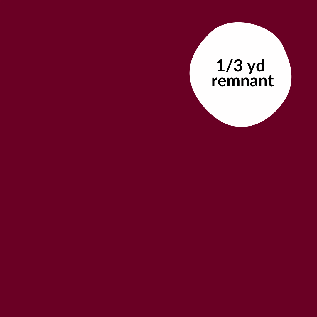 Remnant - 1/3 yd - Confetti Cotton Solid - Merlot