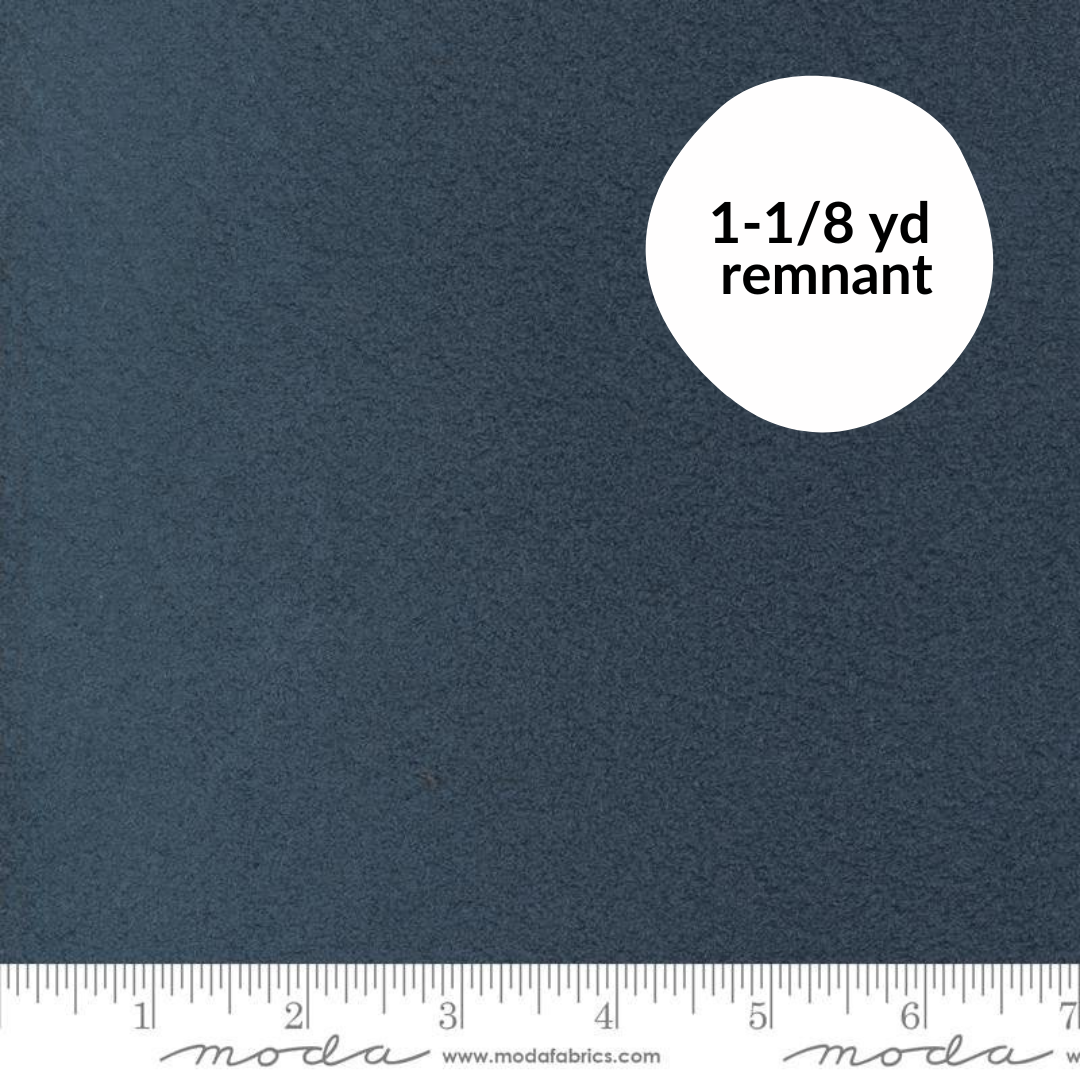 Remnant - 1-1/8 yd - Fireside Minky - Nautical Blue