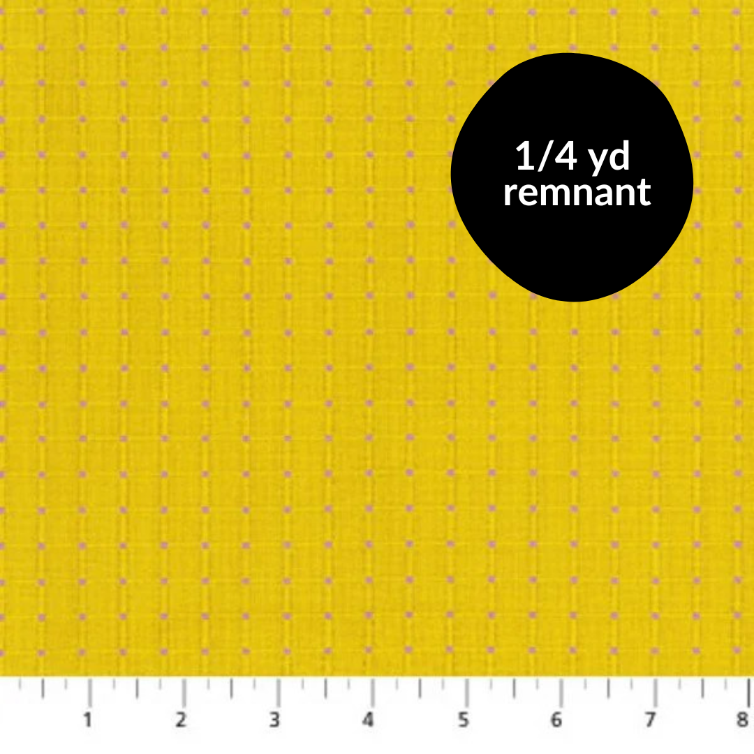 Remnant - 1/4 yd - Garden Variety Woven - Seeds - Zinnia