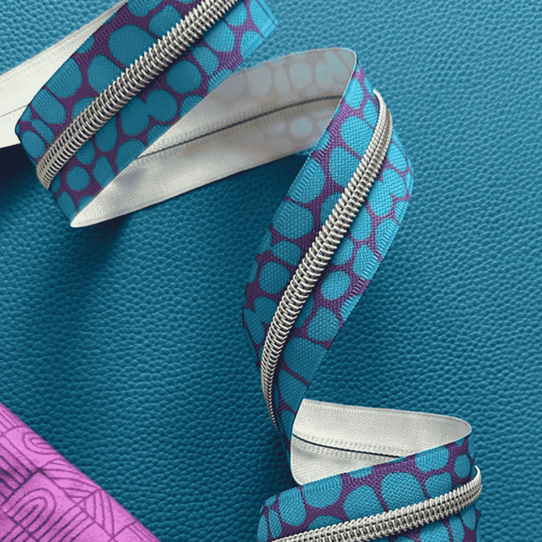 Zipper Tape - 3yds - Blue Pebble