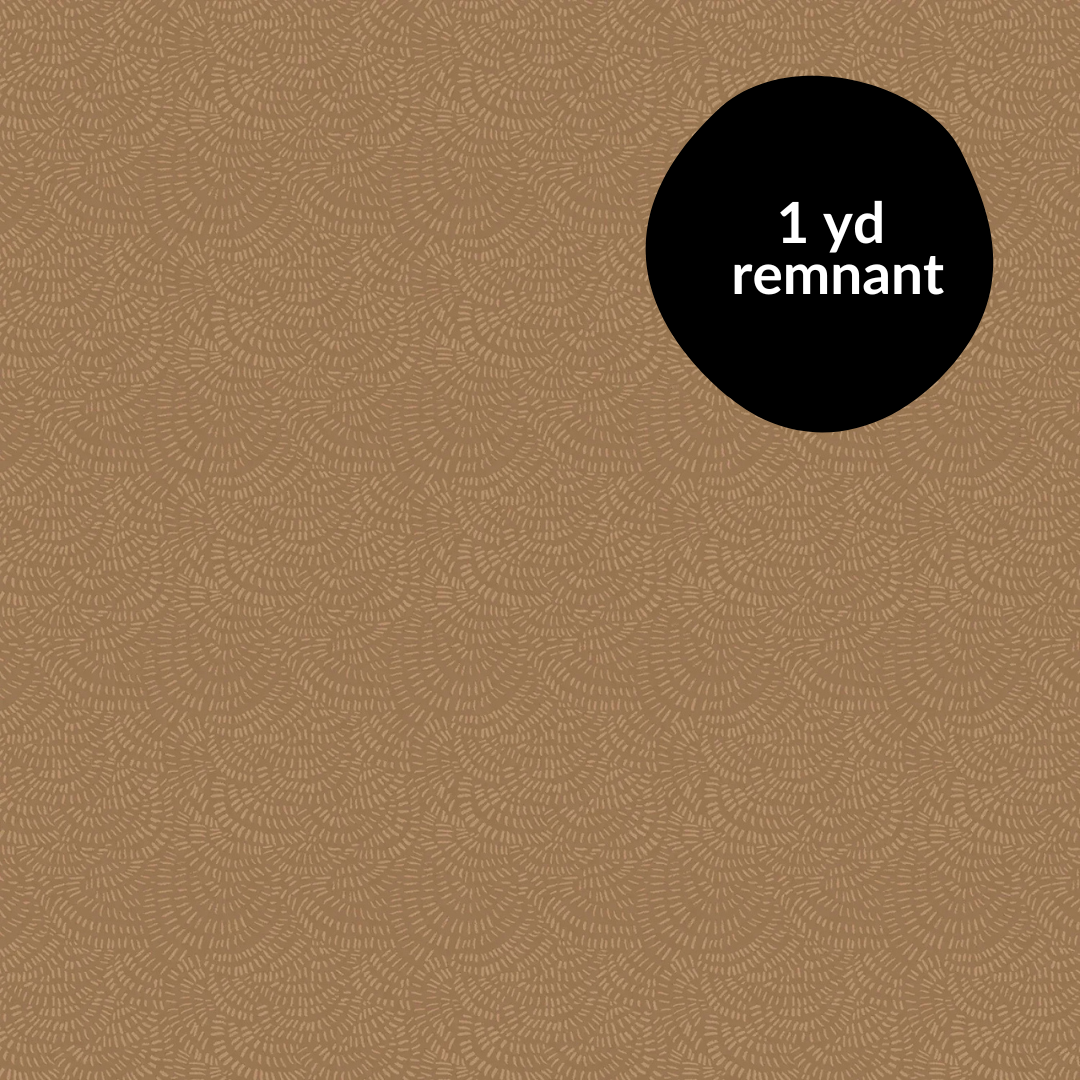 Remnant - 1 yd - Crimp - Mocha