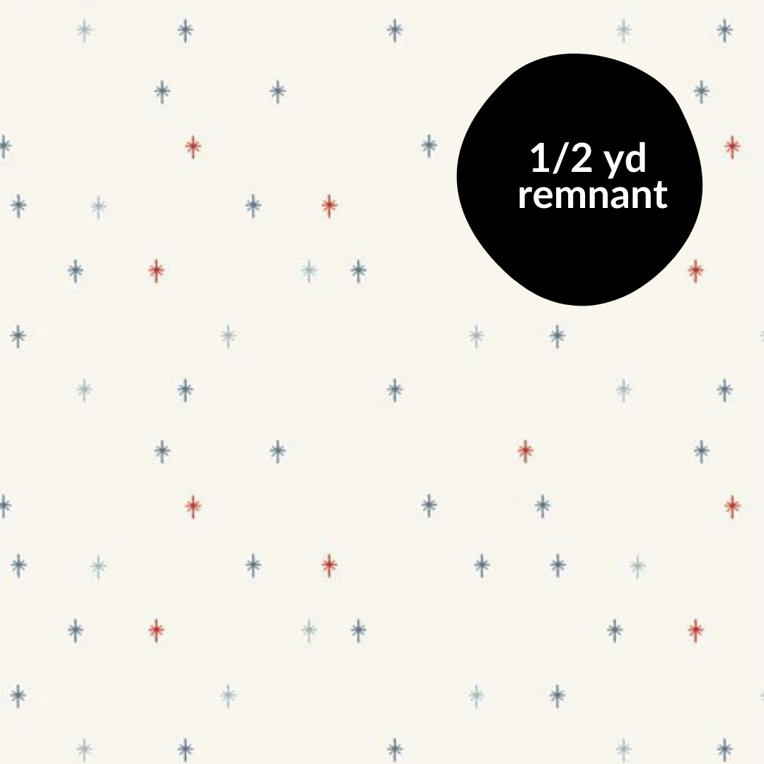 Remnant - 1/2 yd - Sparkle Elements - Americana
