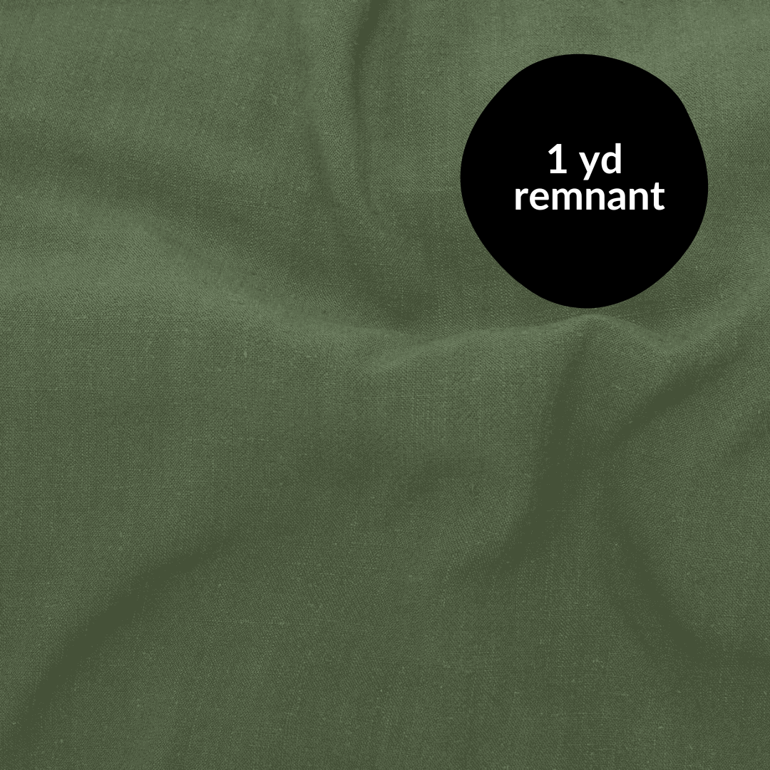 Remnant - 1 yd - Silky Noil - Thyme
