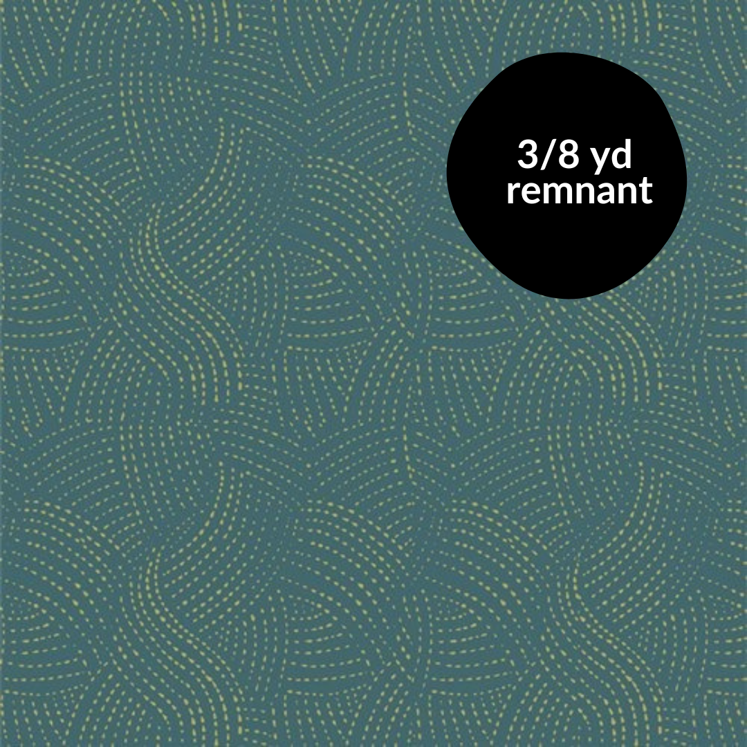 Remnant - 3/8 yd - Stillwater - Meandering - Twilight