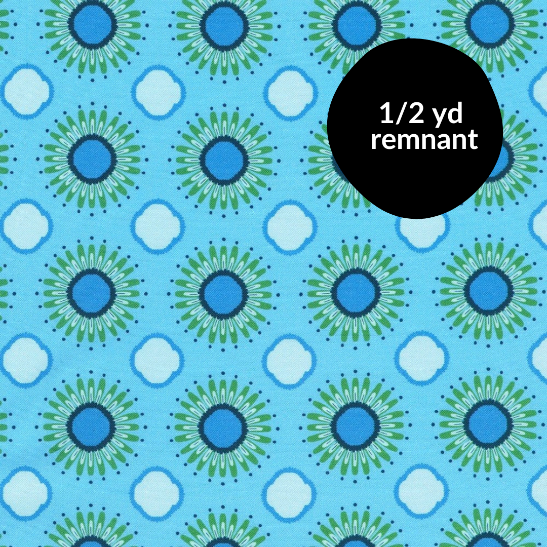 Remnant - 1/2 yd - Coastal Collection - Geometric - Lagoon