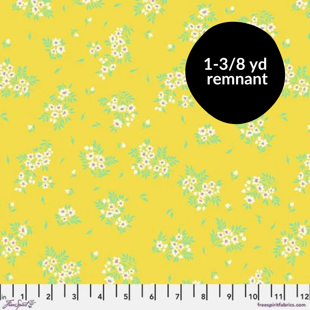Remnant - 1-3/8 yd - True Colors - What a Ditz - Buttercup