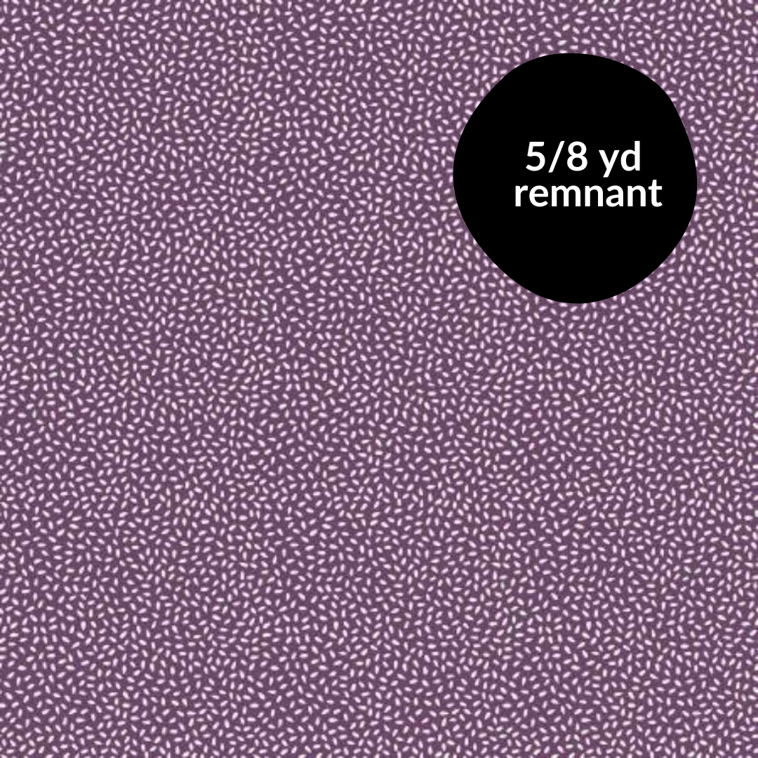 Remnant - 5/8 yd - Let it Bloom - Seeds - Purple