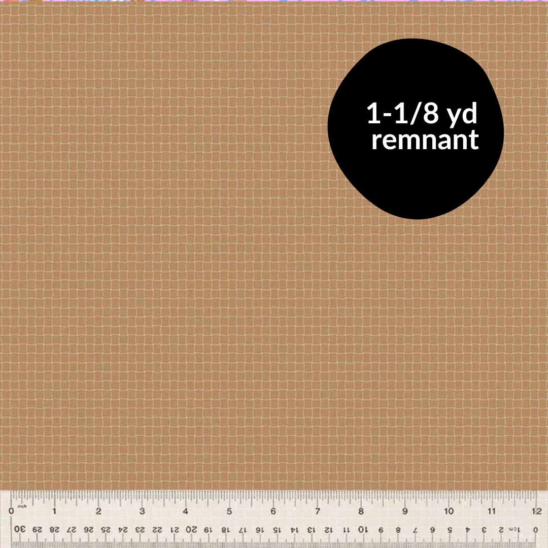 Remnant - 1-1/8 yd - Nature Study 2.0 - Rattan - Rose