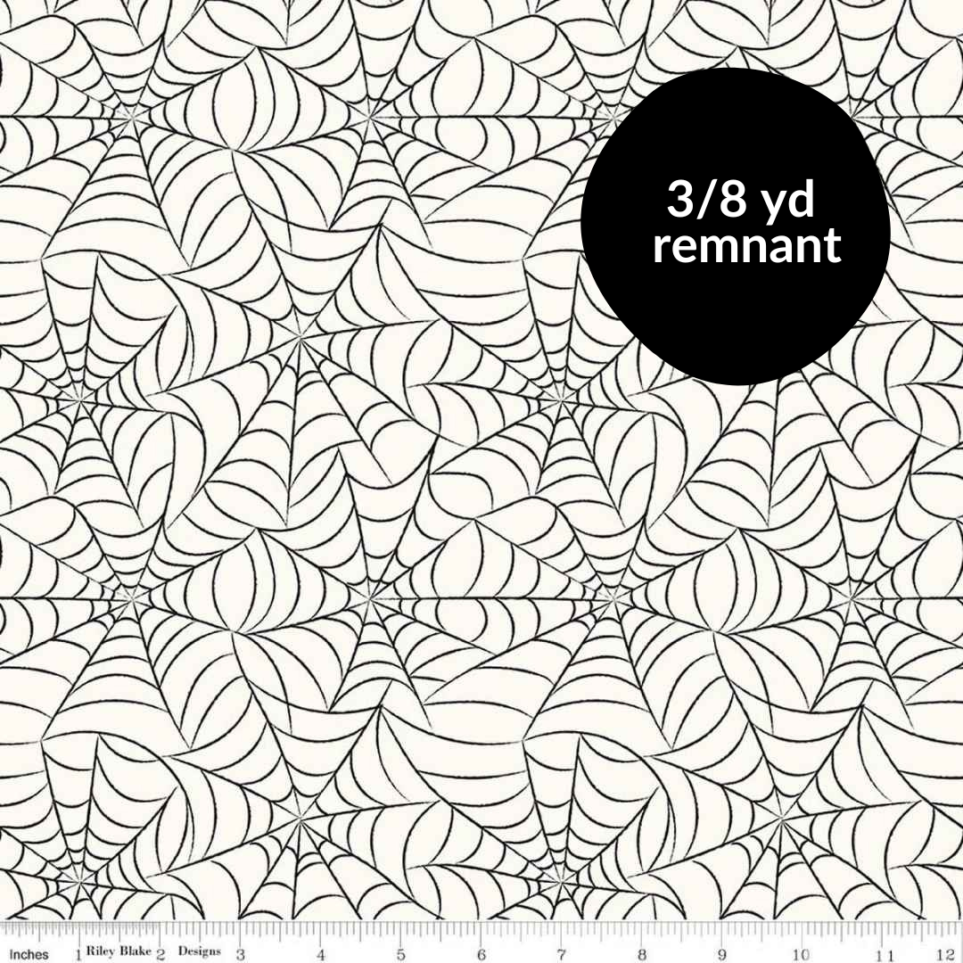 Remnant - 3/8 yd - Frank and Friends - Webs - Cloud