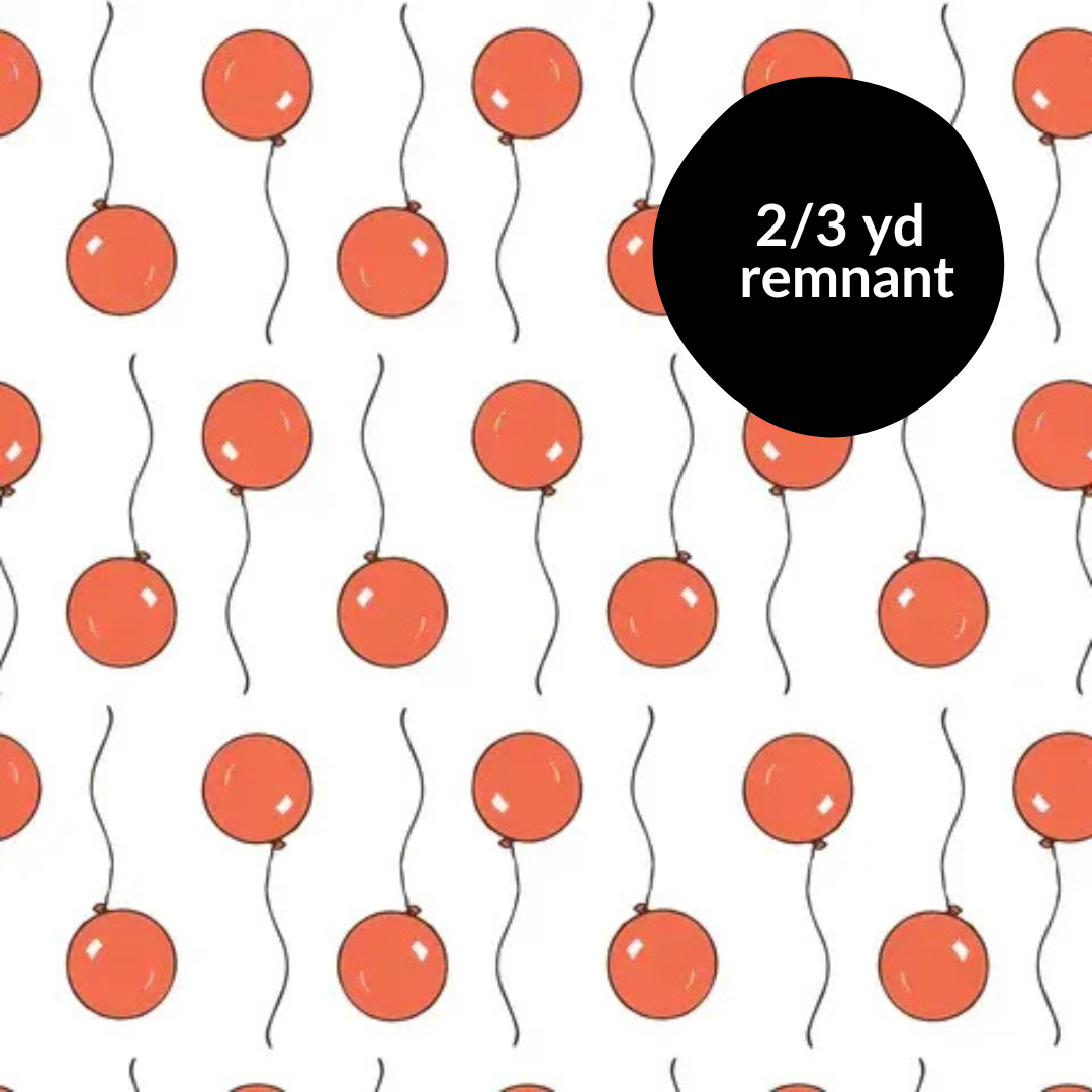 Remnant - 2/3 yd - Goodnight Moon - Balloon - White