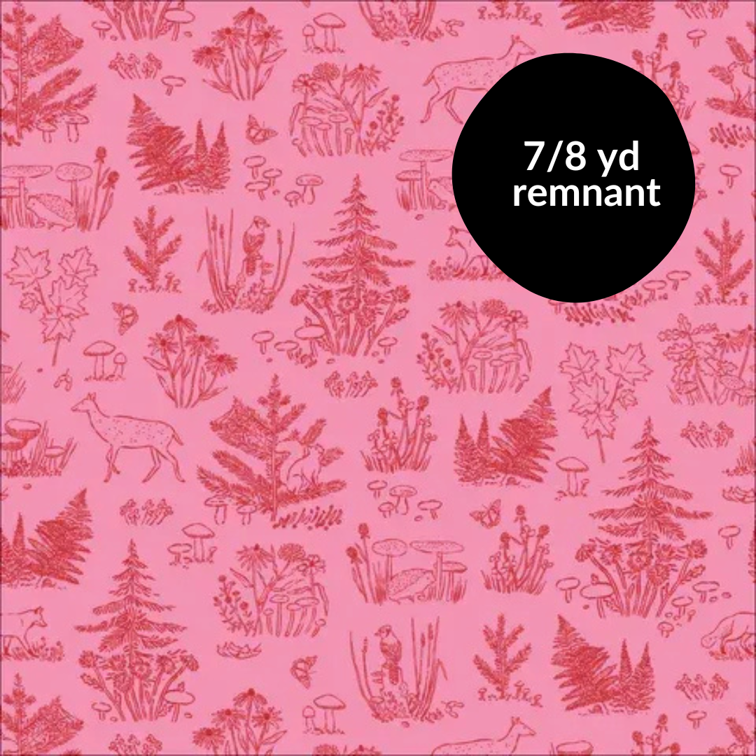 Remnant - 7/8 yd - Autumn Walk - Forest Toile