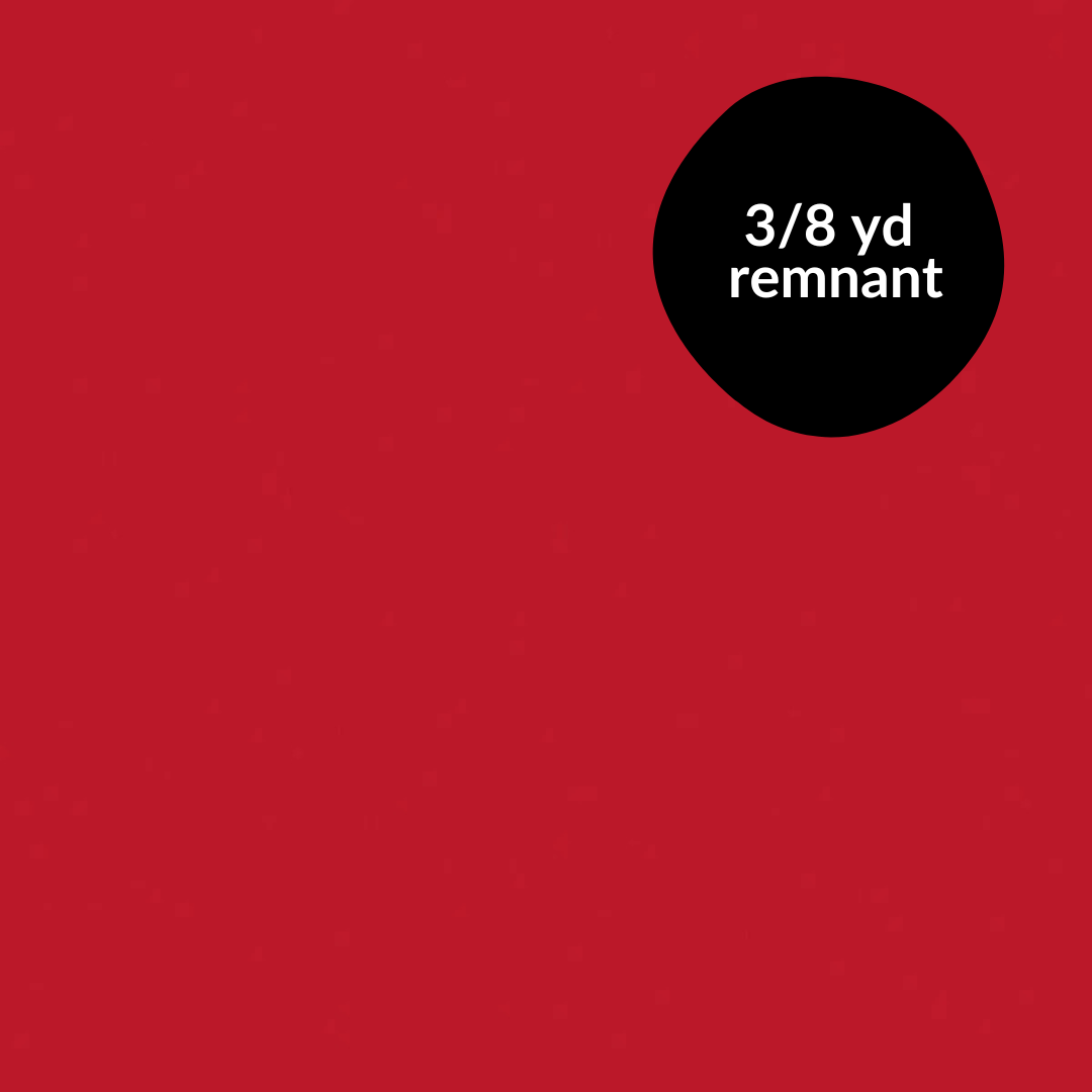 Remnant - 3/8 yd - Confetti Cotton Solid - Tractor Red