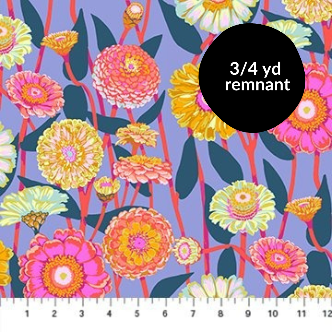Remnant - 3/4 yd - Jumpstart - Zinnia Show - Glow