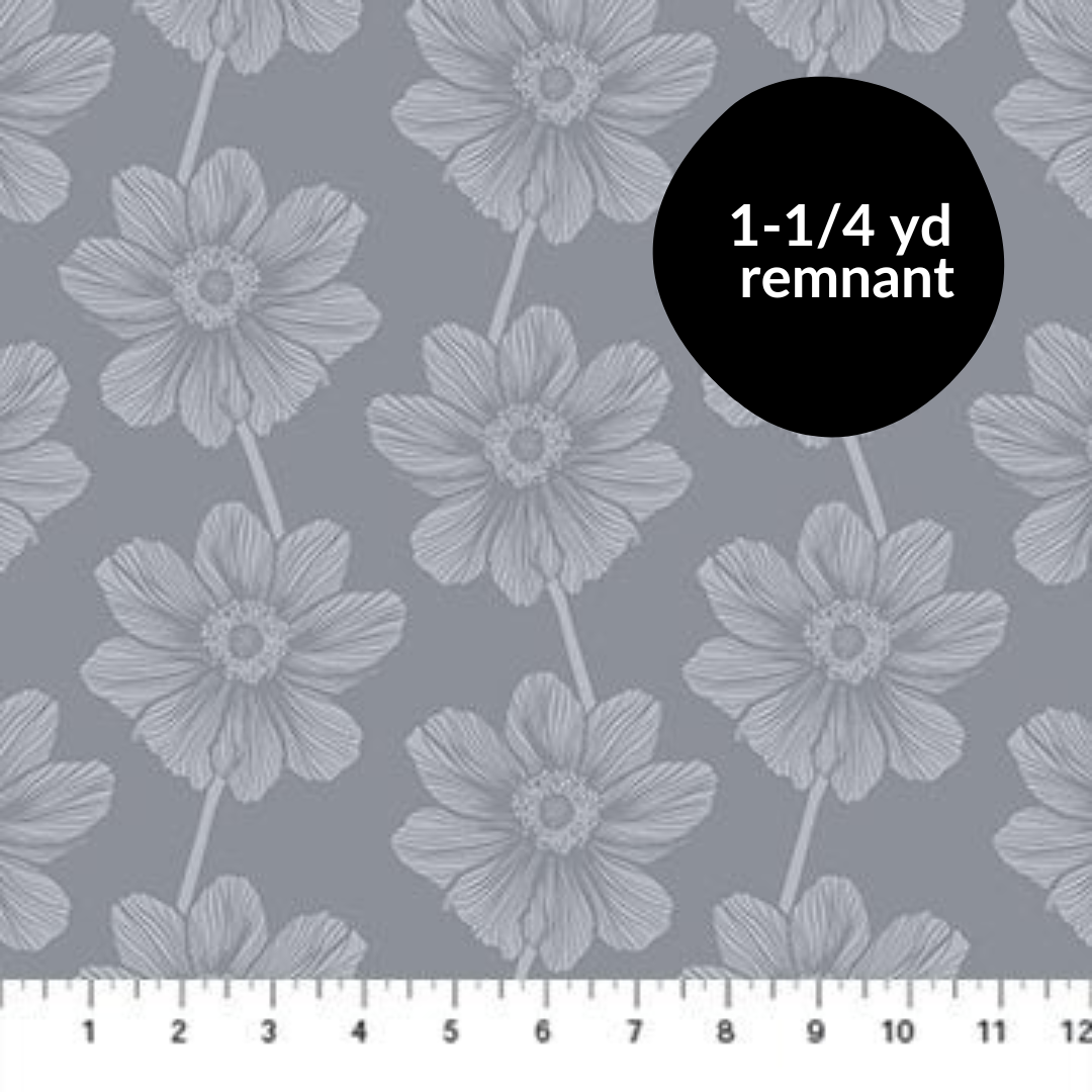 Remnant - 1-1/4 yd - Indelible Soft - Anemone - Overcast