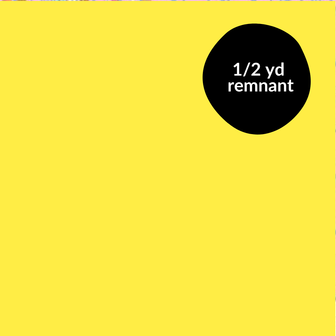 Remnant - 1/2 yd - Confetti Cotton Solid - Lemon Zest