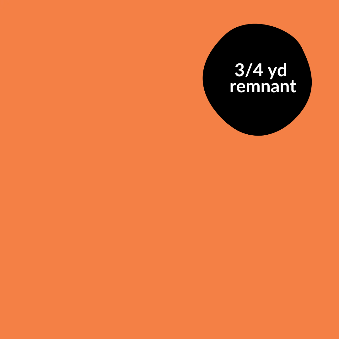 Remnant - 3/4 yd - Confetti Cotton Solid - Tangerine