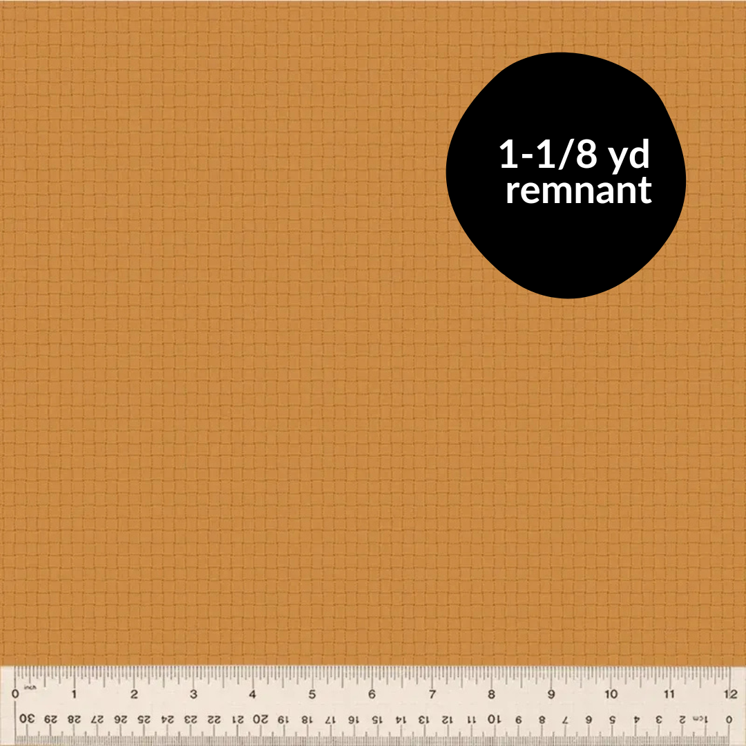 Remnant - 1-1/8 yd - Nature Study 2.0 - Rattan - Rhubarb