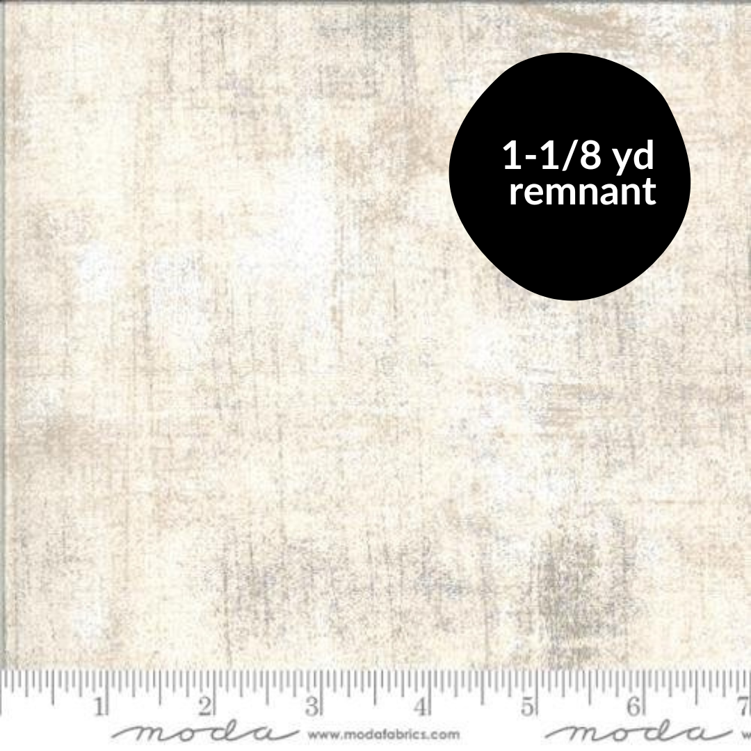 Remnant - 1-1/8 yd - Grunge Basics - Roasted Marshmallow