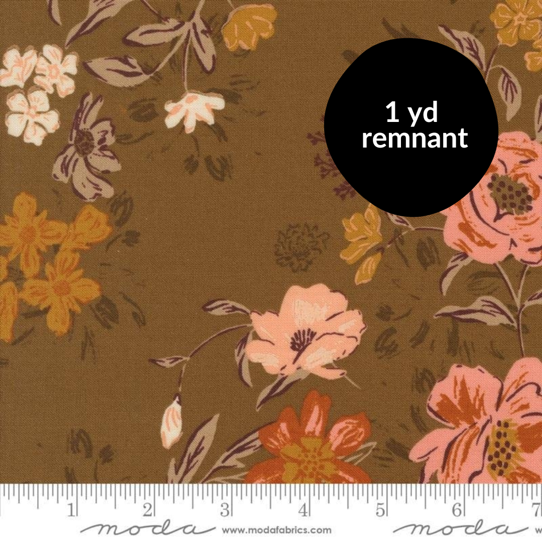 Remnant - 1 yd - Foraged Found - Harvest Bloom - Cocoa
