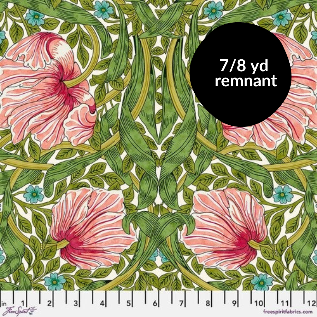 Remnant - 7/8 yd - Bedford Park - Pimpernel - Green
