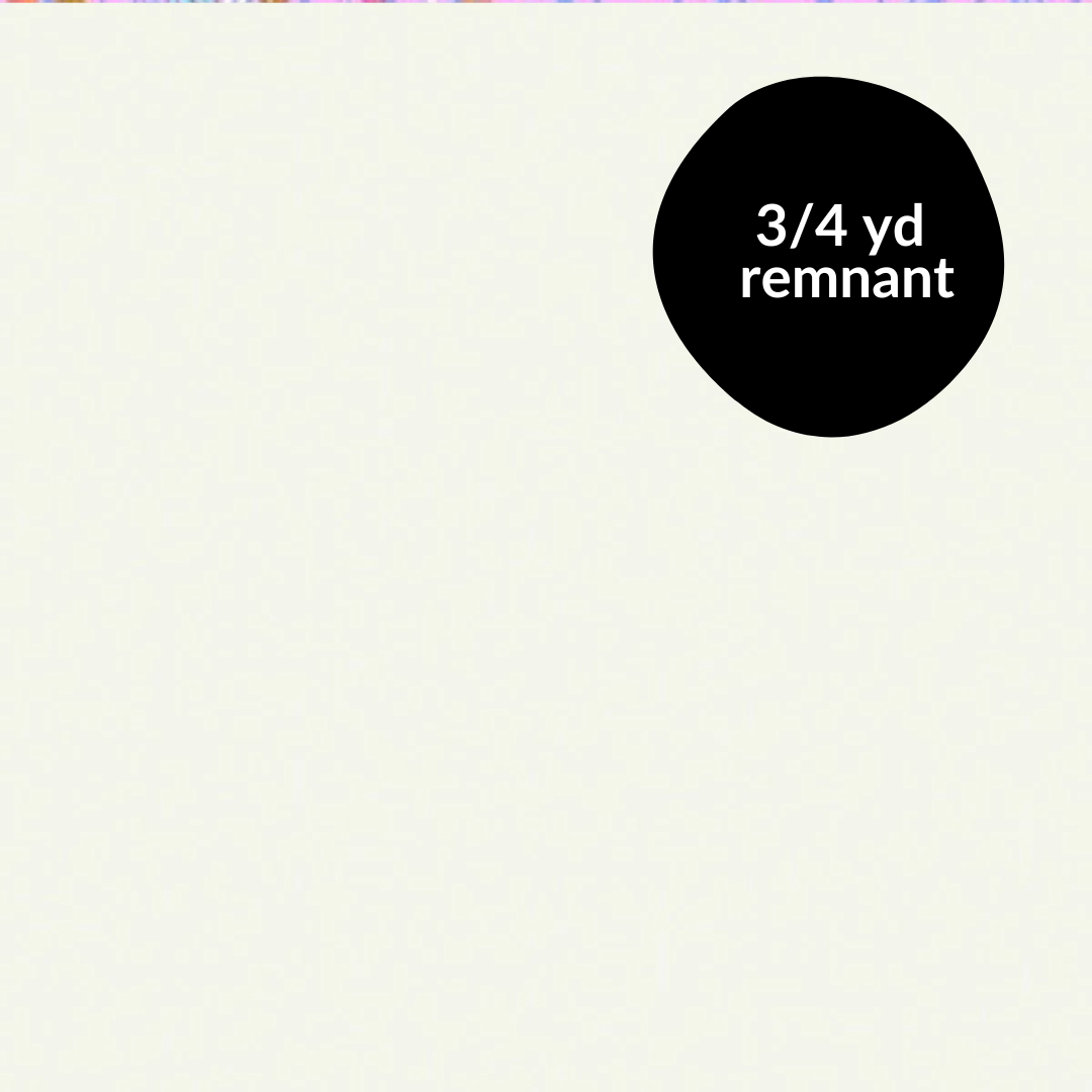 Remnant - 3/4 yd - Confetti Cotton Solid - Off White