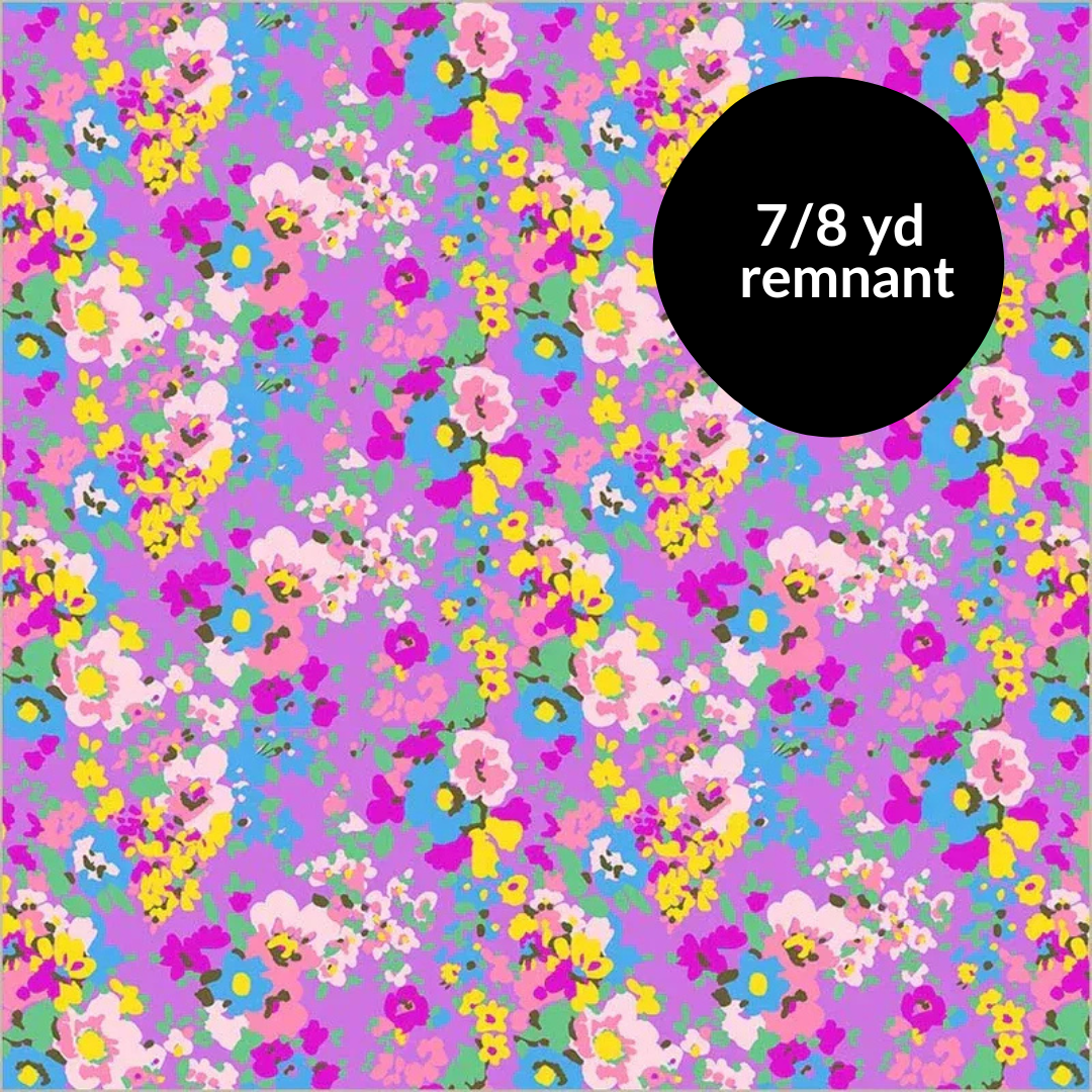 Remnant - 7/8 yd - Sweet Talk - Leann - Violet