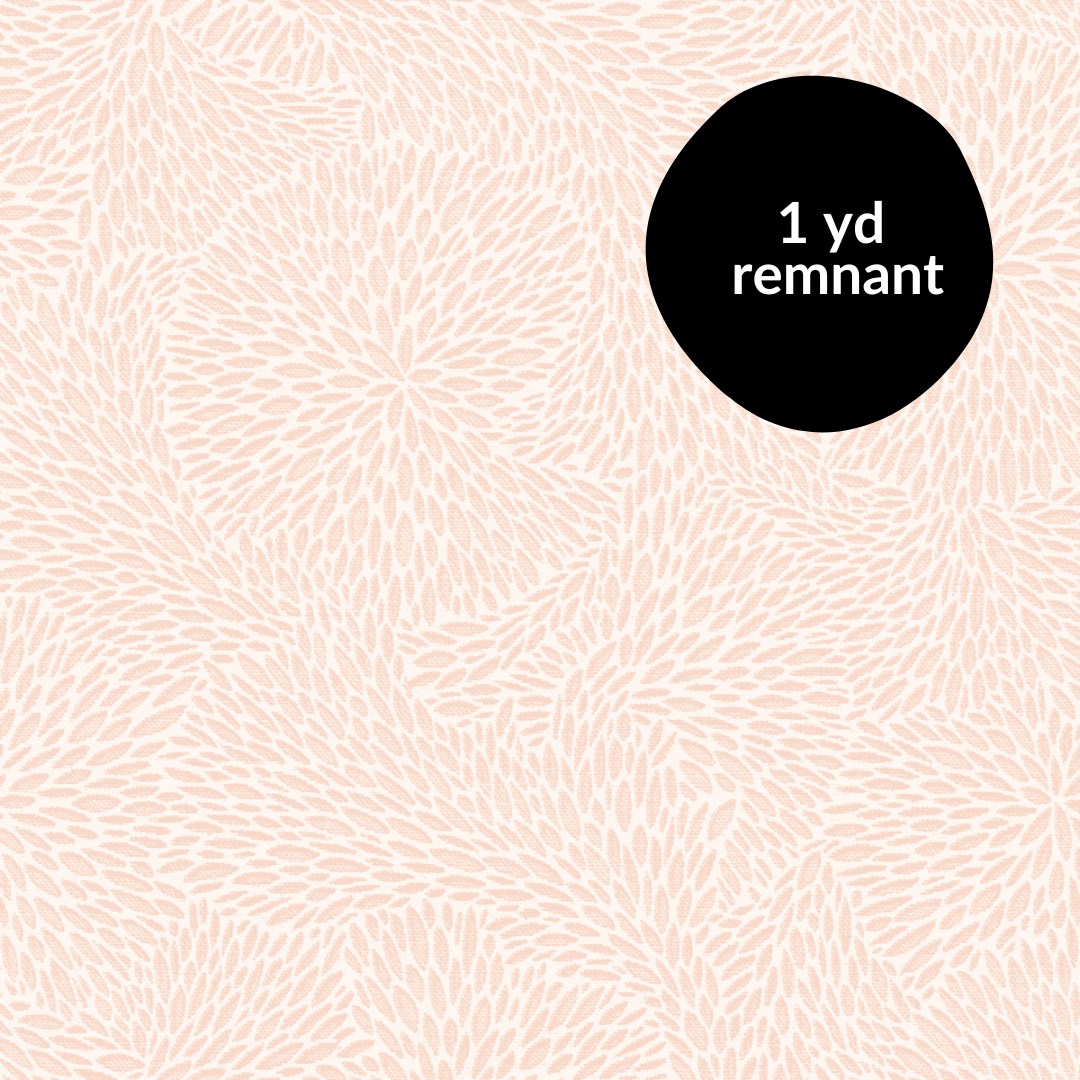 Remnant - 1 yd - Alabaster Hues - Petals - Ice Peach