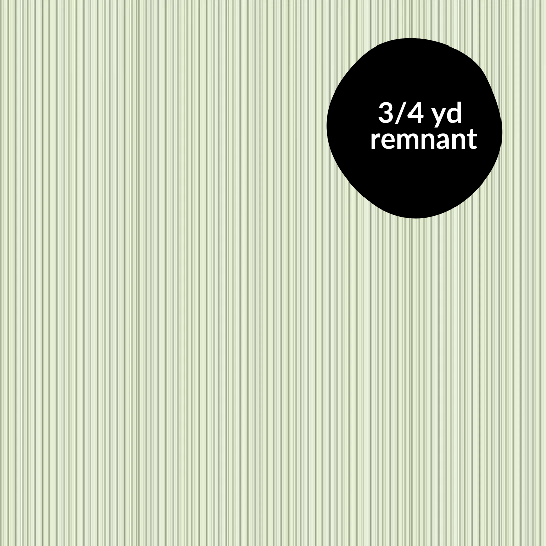 Remnant - 3/4 yd - Nest - Stripe - Pistachio