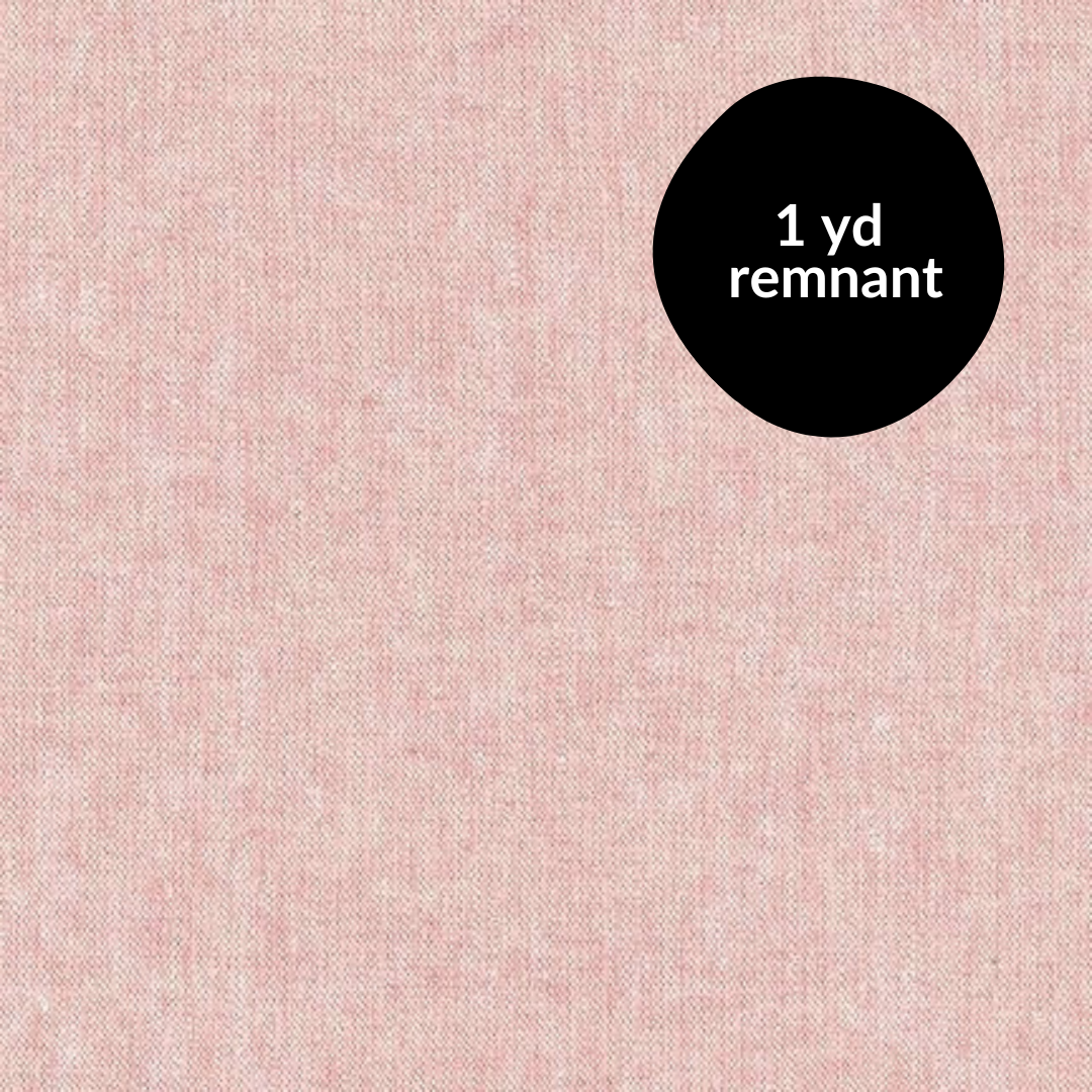 Remnant - 1 yd - Essex Yarn Dyed Linen / Cotton Blend - Berry
