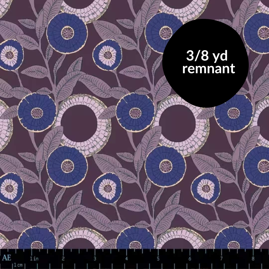 Remnant - 3/8 yd - Nocturne - Night Orchard - Evening Canopy