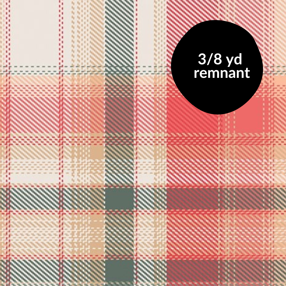 Remnant - 3/8 yd - All Is Well - Picnic on the Prairie Flannel