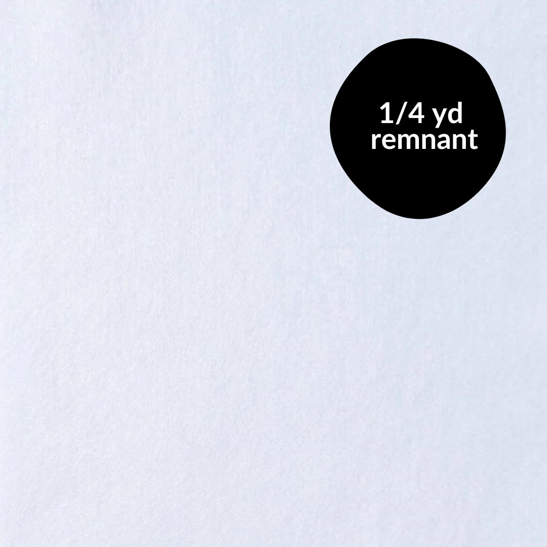 Remnant - 1/4 yd - WoolFelt - White