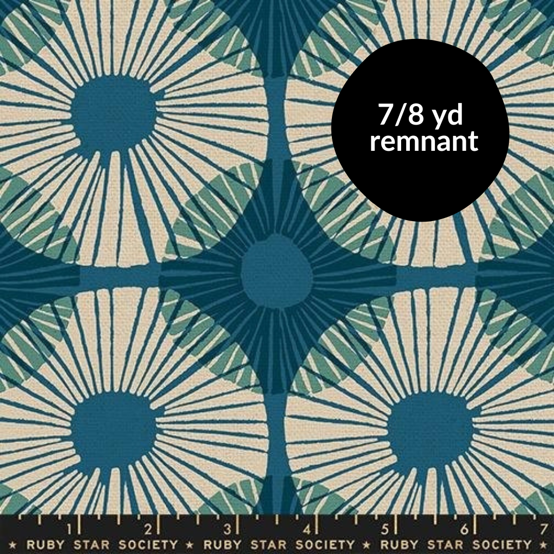 Remnant - 7/8 yd - Reimagined Landscapes - Superbloom - Teal Canvas