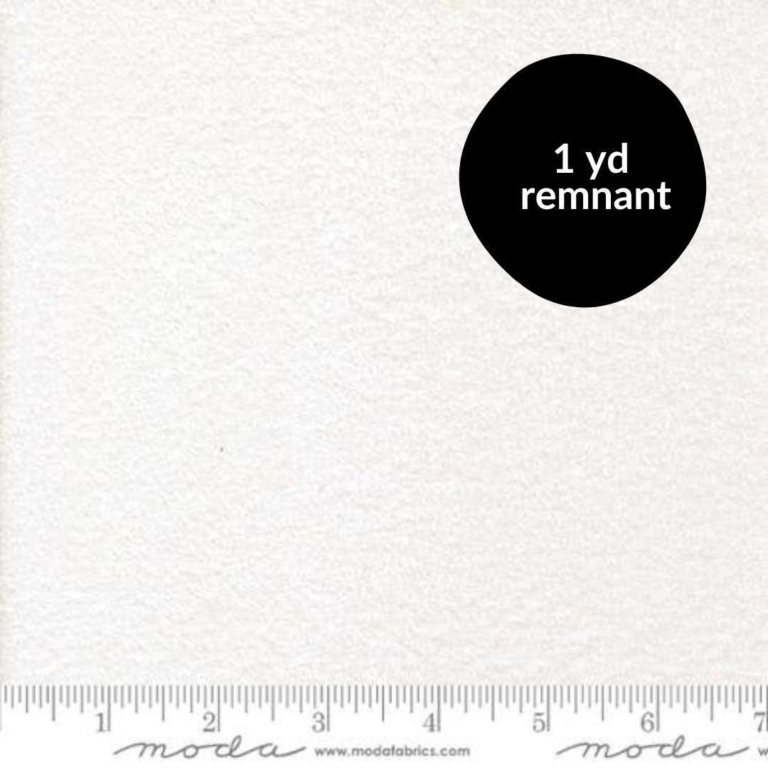 Remnant - 1 yd - Fireside Minky - White