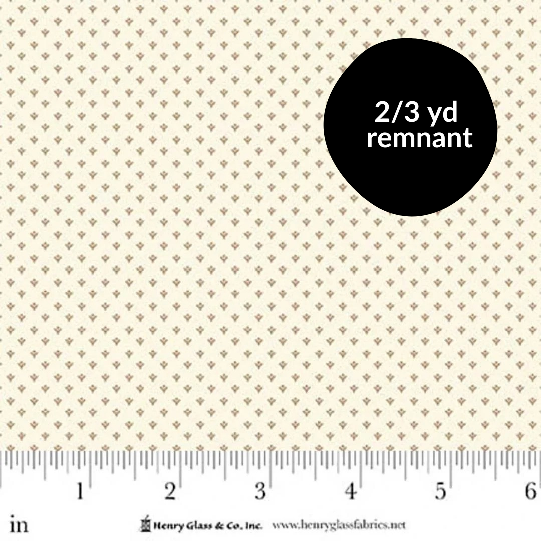 Remnant - 2/3 yd - Seasonal Shirtings - Beige